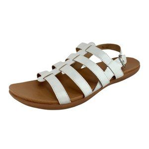 BOC White Strappy Slingback Sandals